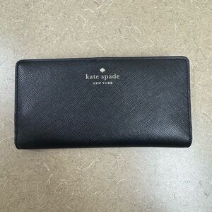 Kate Spade Black Textured Clutch